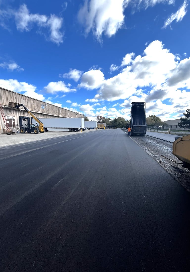 Parking lot resurfacing