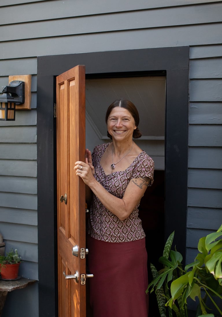 Tina Lilly, MS, LPC outside her office