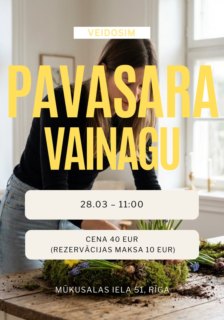 galda vainagu meistarklase