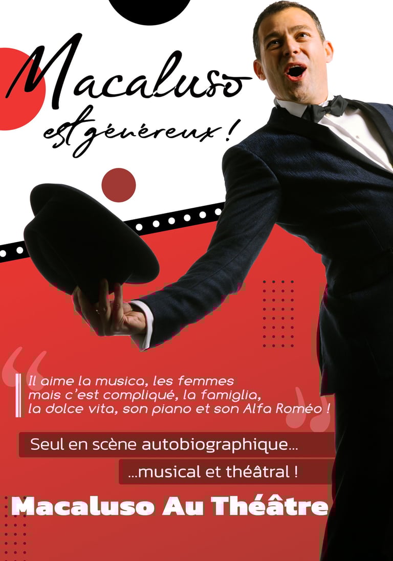 Macaluso est généreux Spectacle musical à la Londe les Maures dans le Var