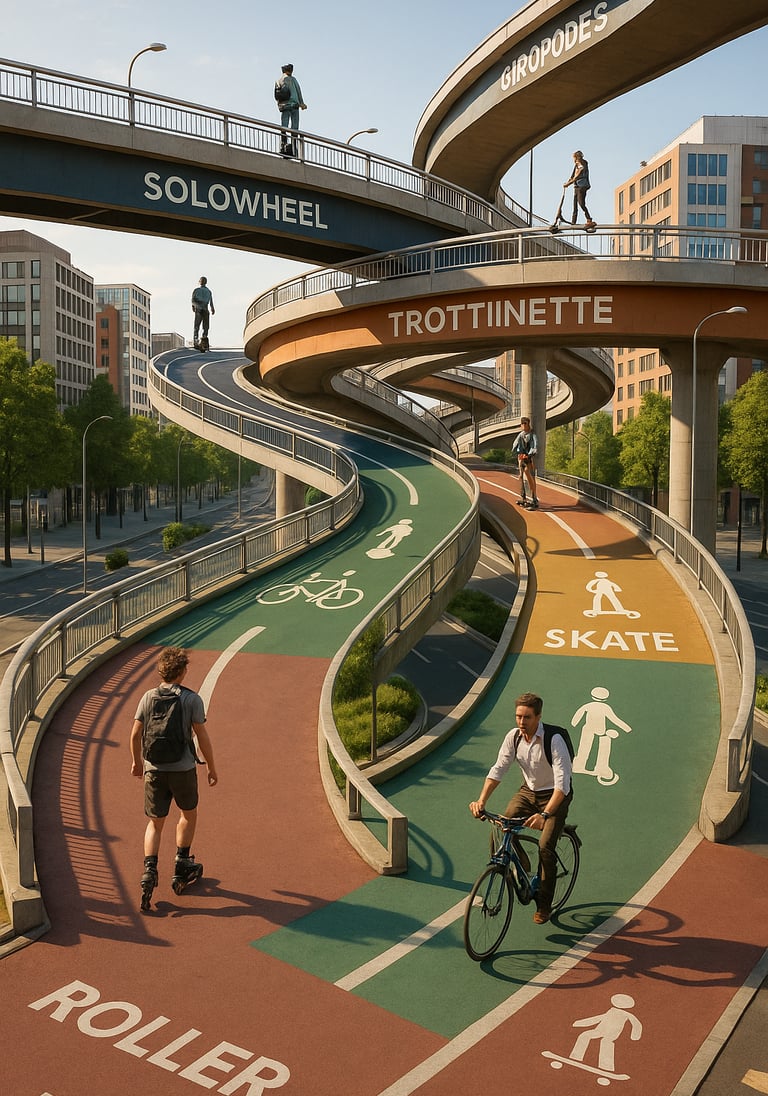 Pistes cyclables pour tous les usages - Semaine européenne pour la mobilité.