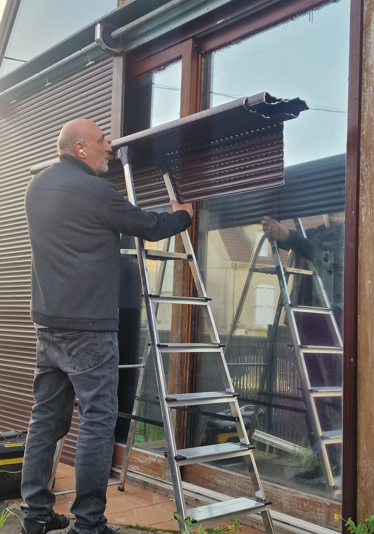 volet roulant et échelle 