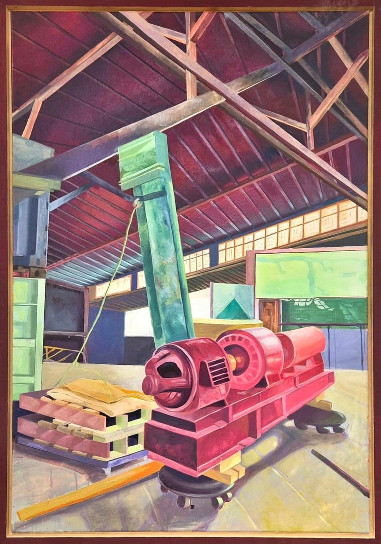 "Nachklang"-Öl auf Leinwand-Gemälde von 2025-Jasmin Roßmann