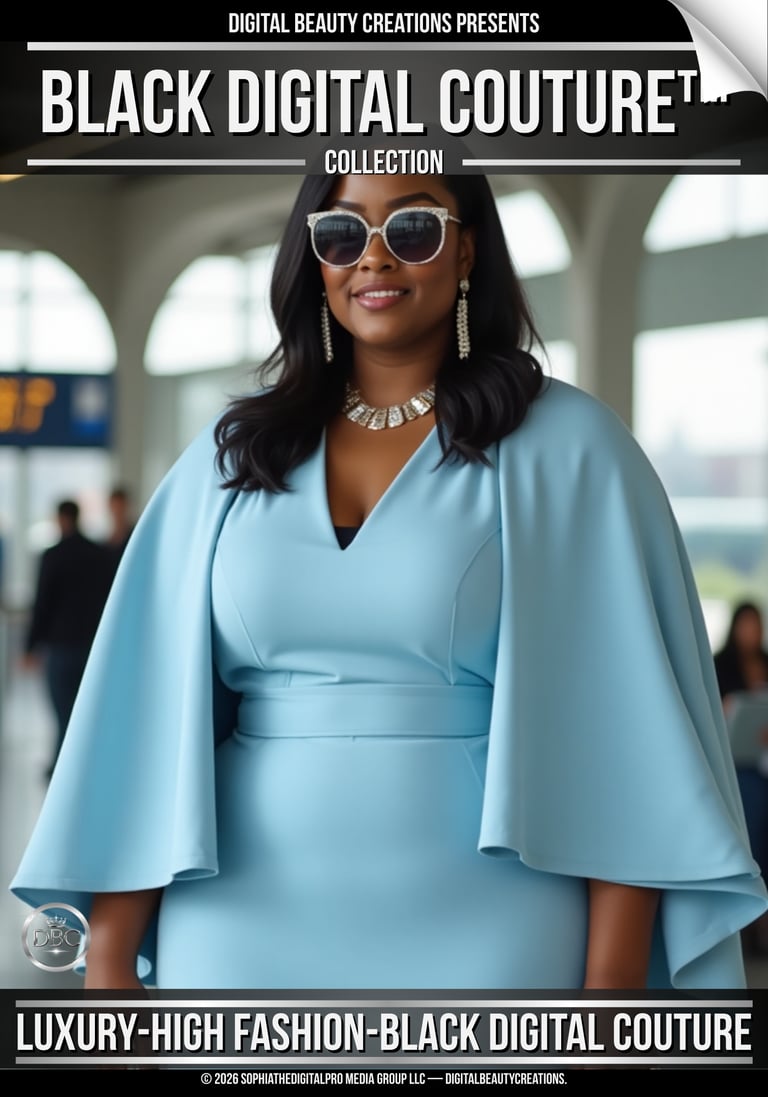 Digital Couture Collection — AI-generated fashion archive featuring diverse Black women in luxury