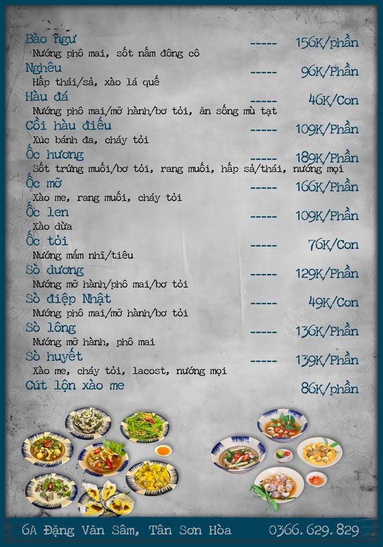 Thực đơn Bếp Dì Toàn - Top 1 nhà hàng ngon gần sân bay