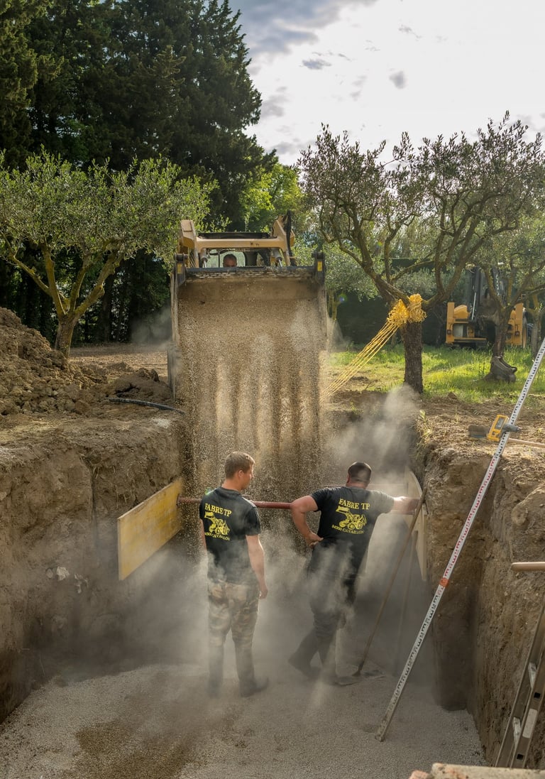 deux hommes font des traveaux