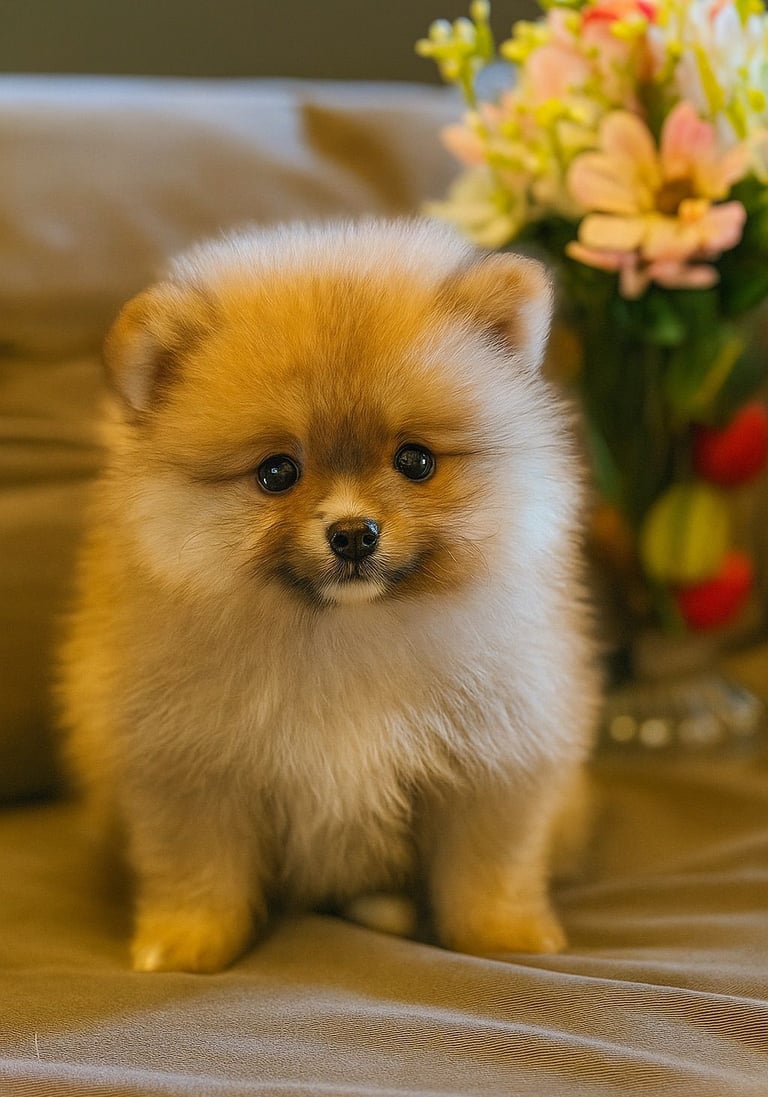Filhote de Spitz Alemão Lulu da Pomerânia branco premium com pedigree em Curitiba
