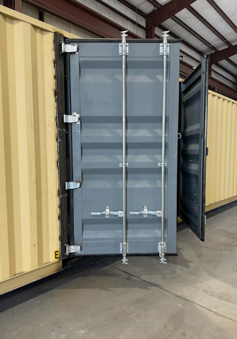 custom doors on a contianer