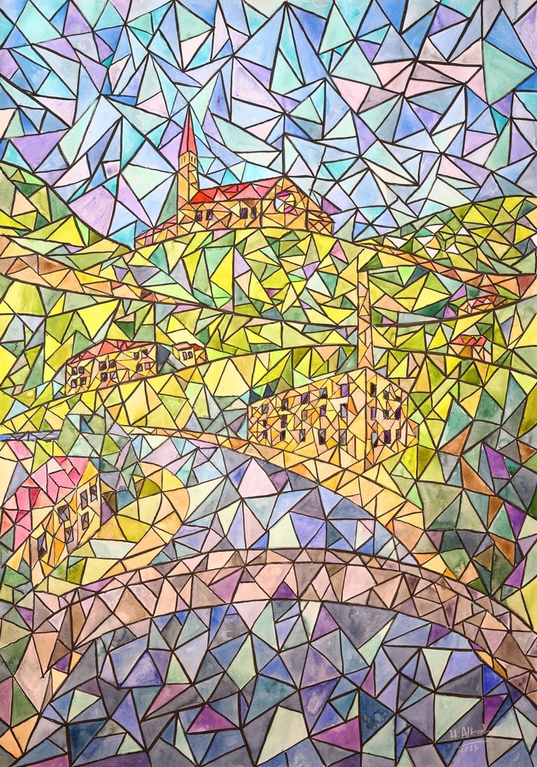 Mossley - whimsical wall art uk