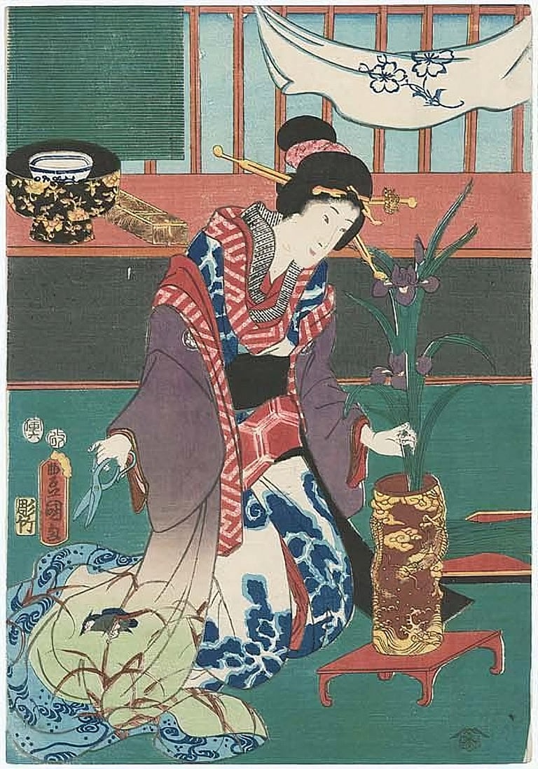 Ikebana International London Ikebana awase