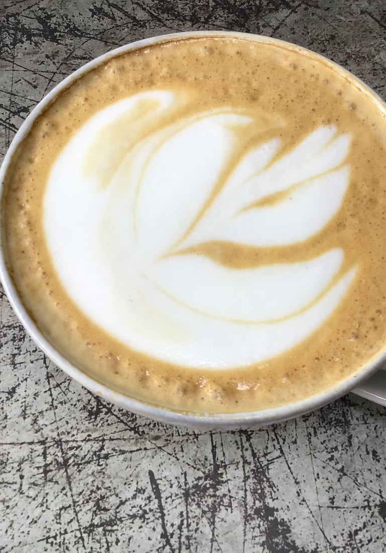 Kaffee mit Latteart