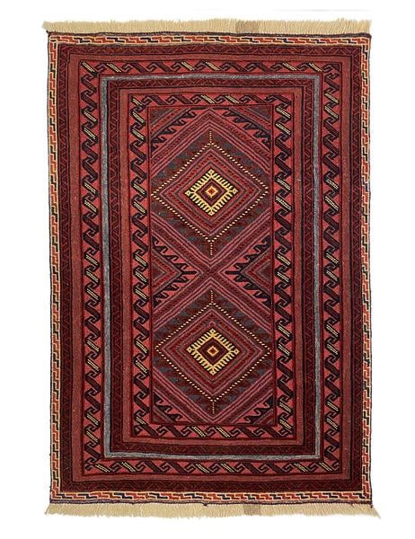 MUSHWANI RUG  - 133cm X 80cm (4'4 x 2'7) - TRIBAL RUGS - Handmade Rug Company