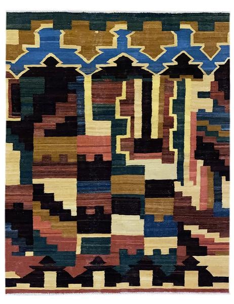 INGABORG KILIM - 198cm x 155cm (6'6 x 5'1) - KILIM RUGS - HANDMADE RUG COMPANY