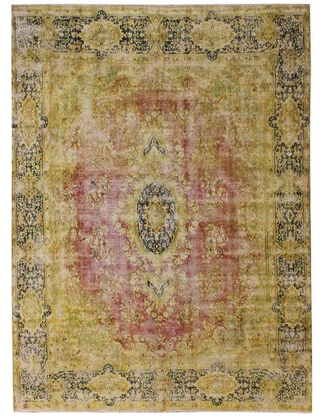 KIRMAN BAYAT - 392cm x 278cm (12'10 x 9'2) - VINTAGE RUGS - HANDMADE RUG COMPANY