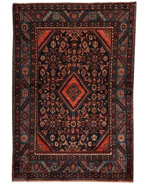 Old Hamadan - 153cm x 107cm (5' x 3'7) - Antique and old rugs - HANDMADE RUG COMPANY
