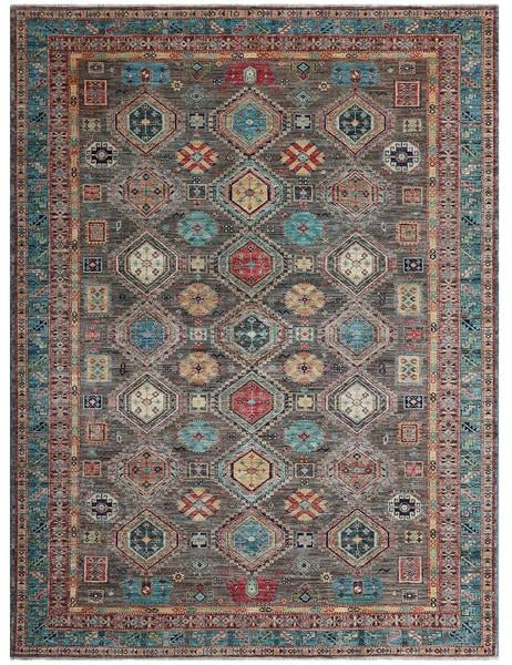 LARGE GENDJE - 389cm x 272cm (12'9 x 8'11) - LARGE RUGS 0- HANDMADE RUG COMPANY