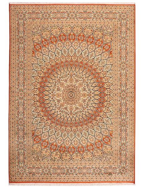 KASHMIR SILK - 180cm x 125cm (4'11 x 4'1) - SILK RUGS - HANDMADE RUG COMPANY