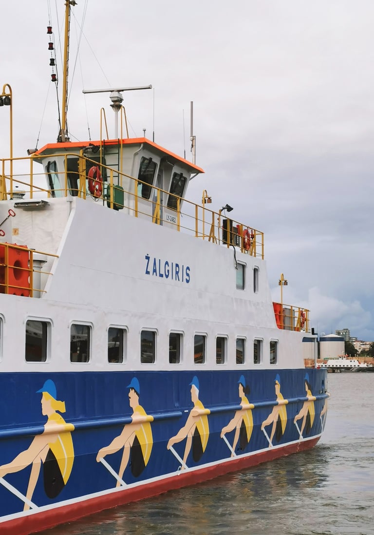 Illustrations on ferries