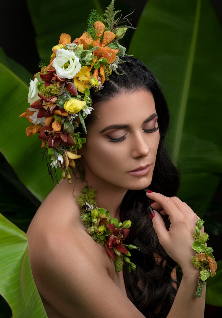 Floral Portrait Photography