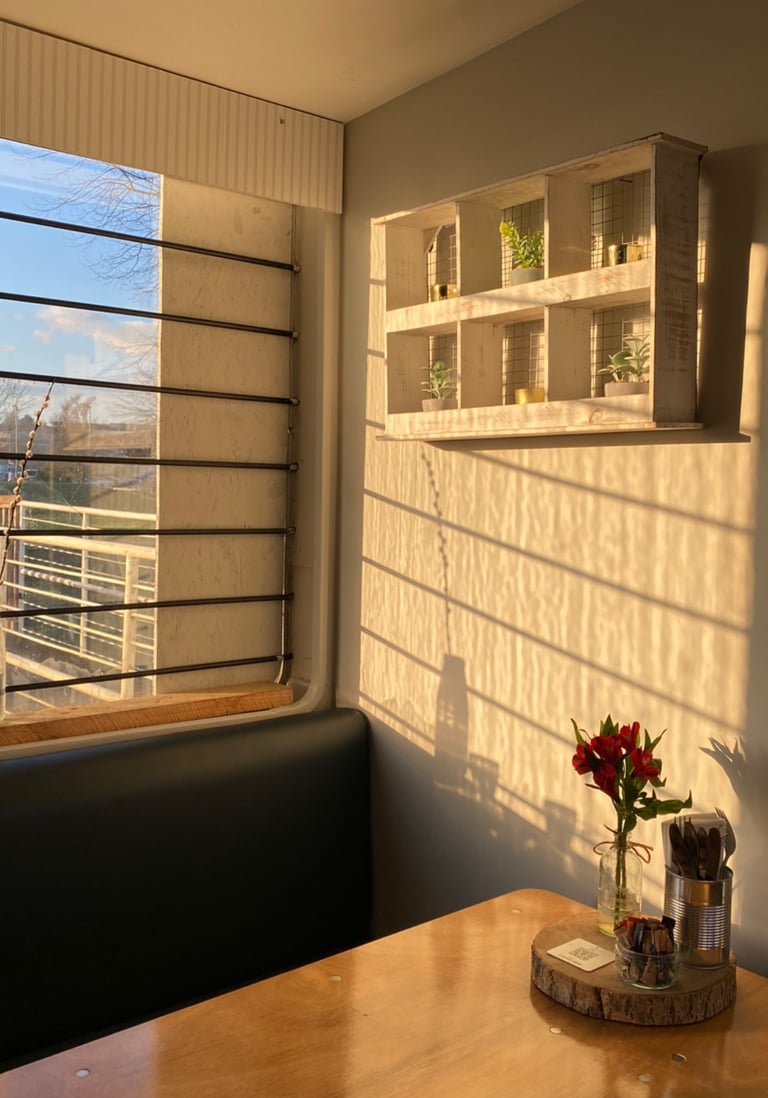 a cosy corner of the ark northampton pictured at sunset at golden hour