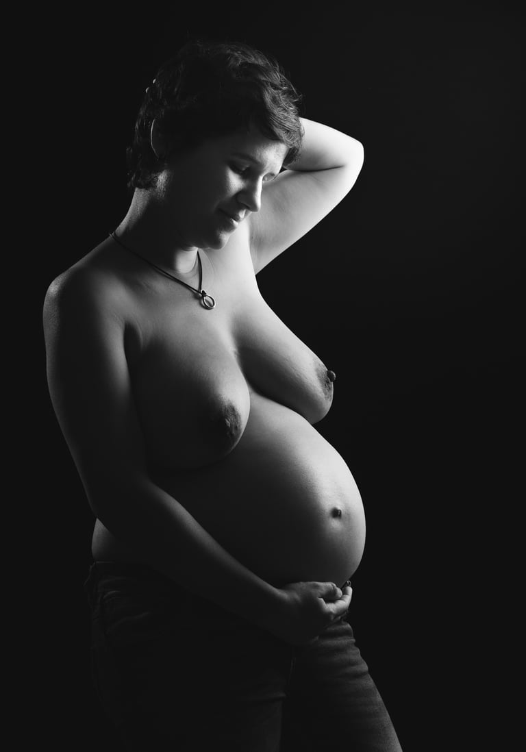 Portrait de grossesse dans le beaujolais