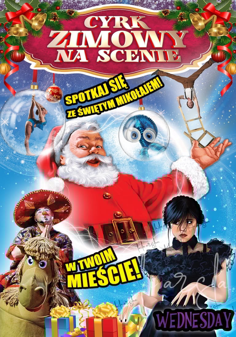 Plakat Cyrk Zimowy na scenie 2023