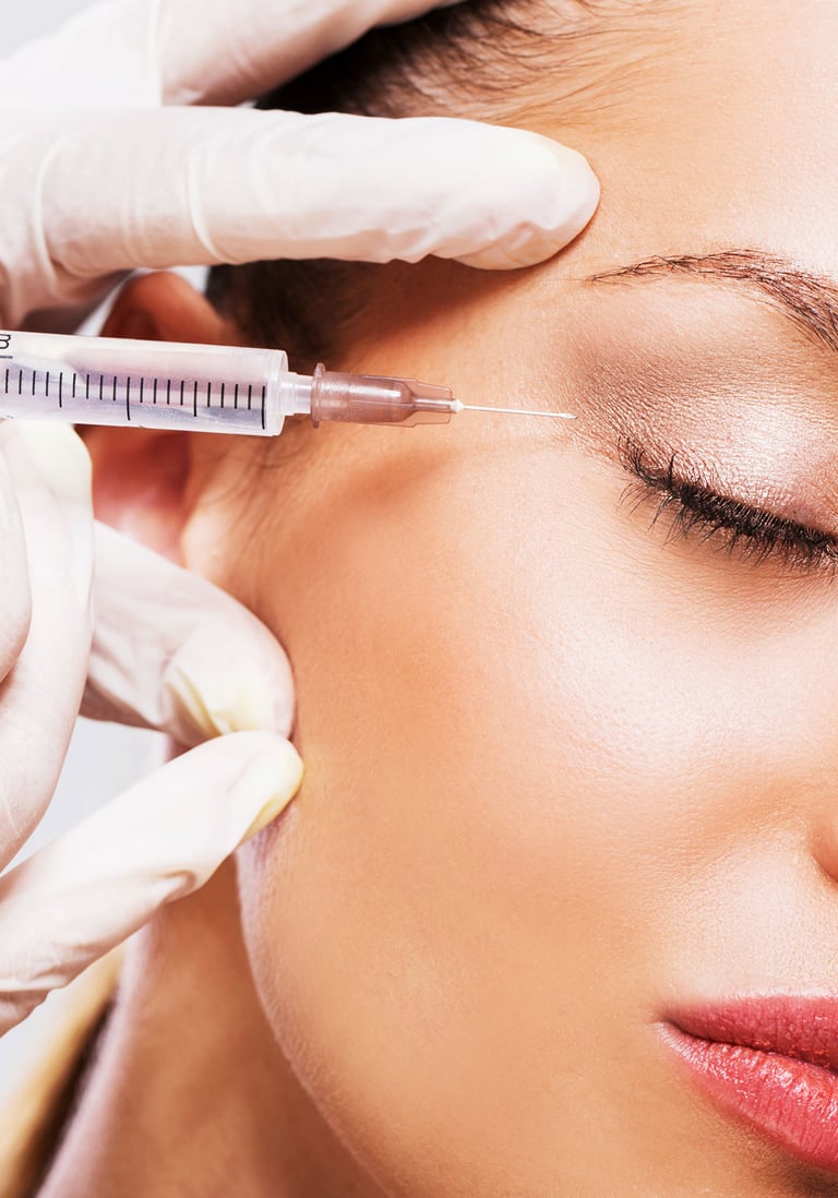 woman getting botox at magnum opus chandler