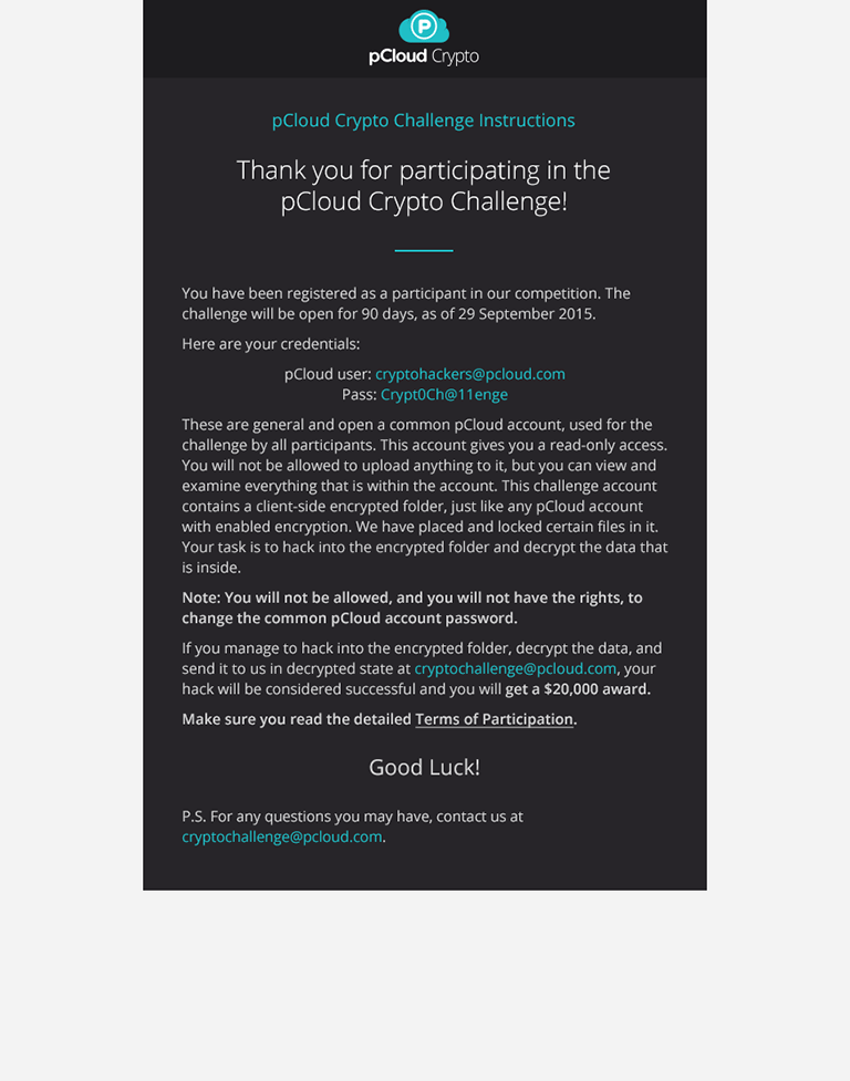 pCloud Crypto Email