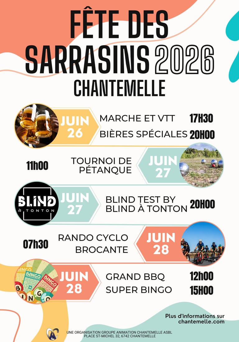 Affiche fête des sarrasins 2026