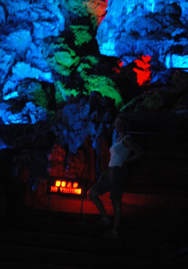 The colourful Reed Flute Caves, Guilin, China