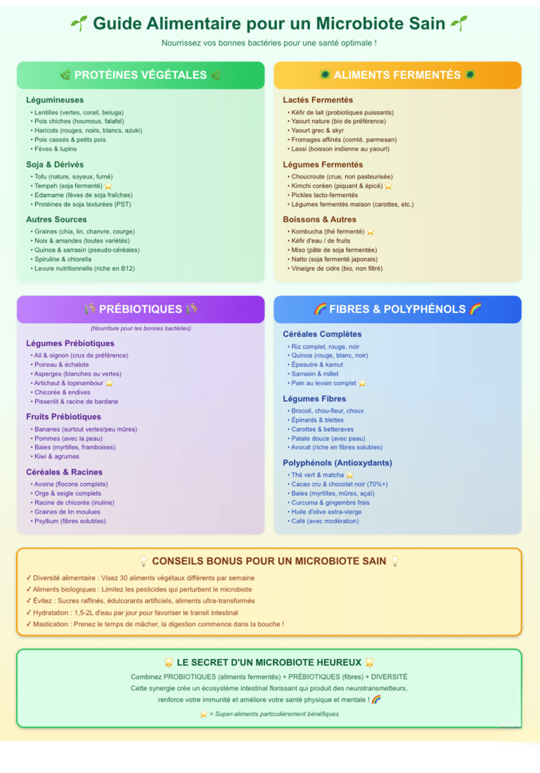 guide alimentaire pour un microbiote sain 
