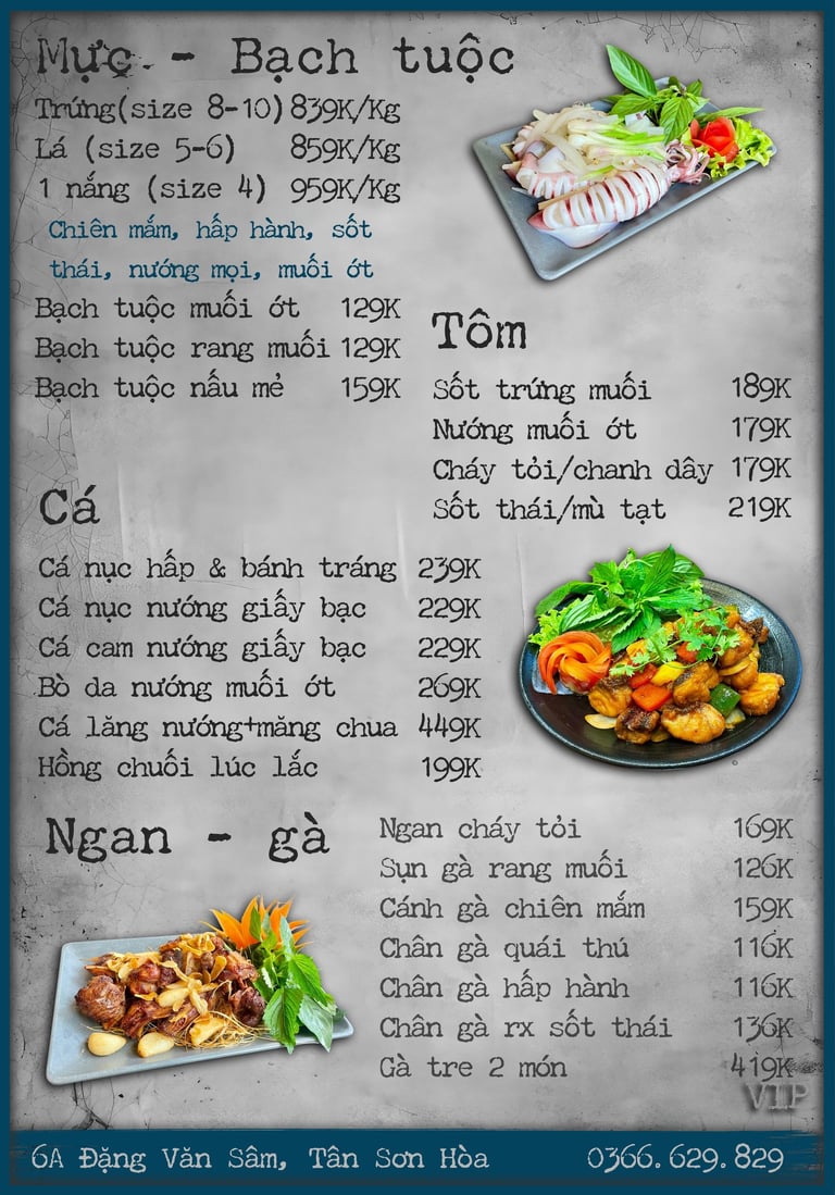 Thực đơn Bếp Dì Toàn - Top 1 nhà hàng ngon gần sân bay