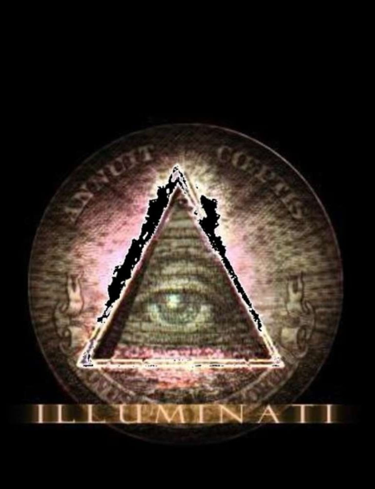 Quem são os ILLUMINATI? Imagem da Piramide com olho que tudo vê (aquele da nota de dollar) dentro 