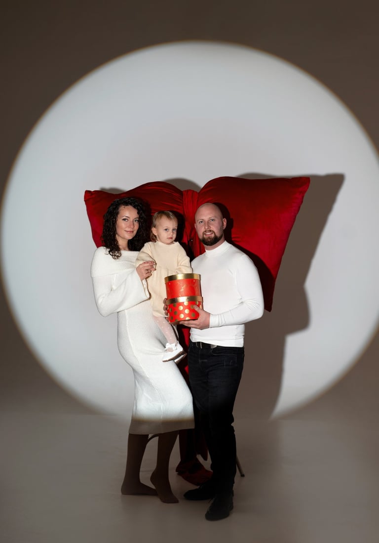 Kalėdinė fotosesija studijoje