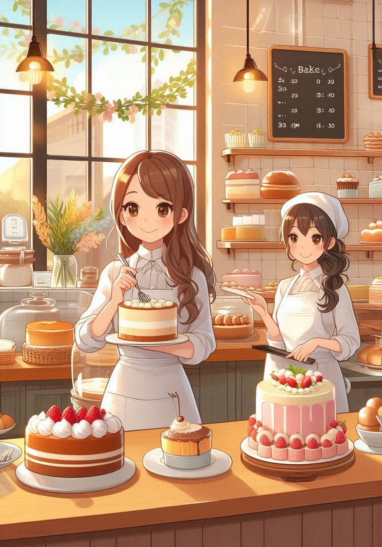 Cake Walk - Online Cake Shop System - Two Women Bakers Making Cakes