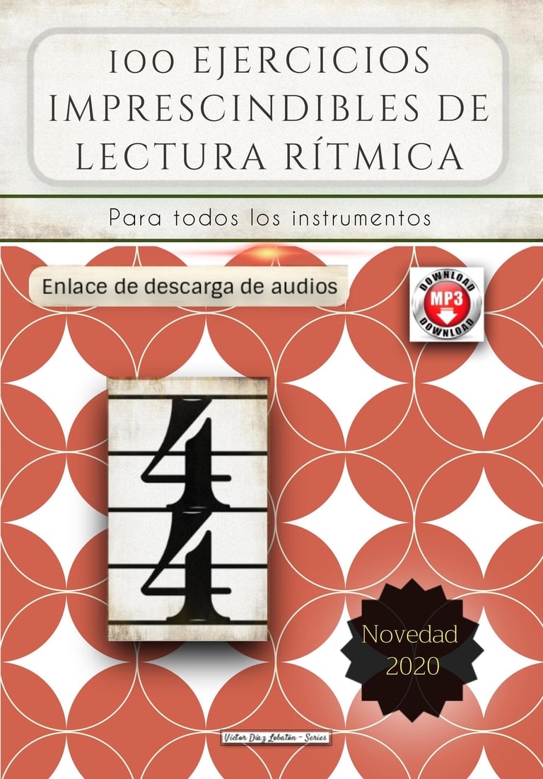 100 ejercicios imprescindibles de lectura rítmica, con audios.