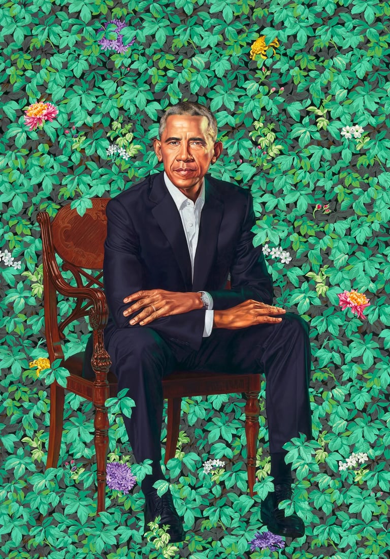 kehinde wiley barack obama 2018