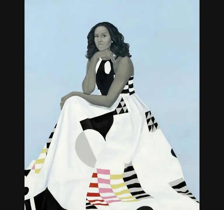 Amy Sherald, que pintou o retrato oficial de Michelle Obama