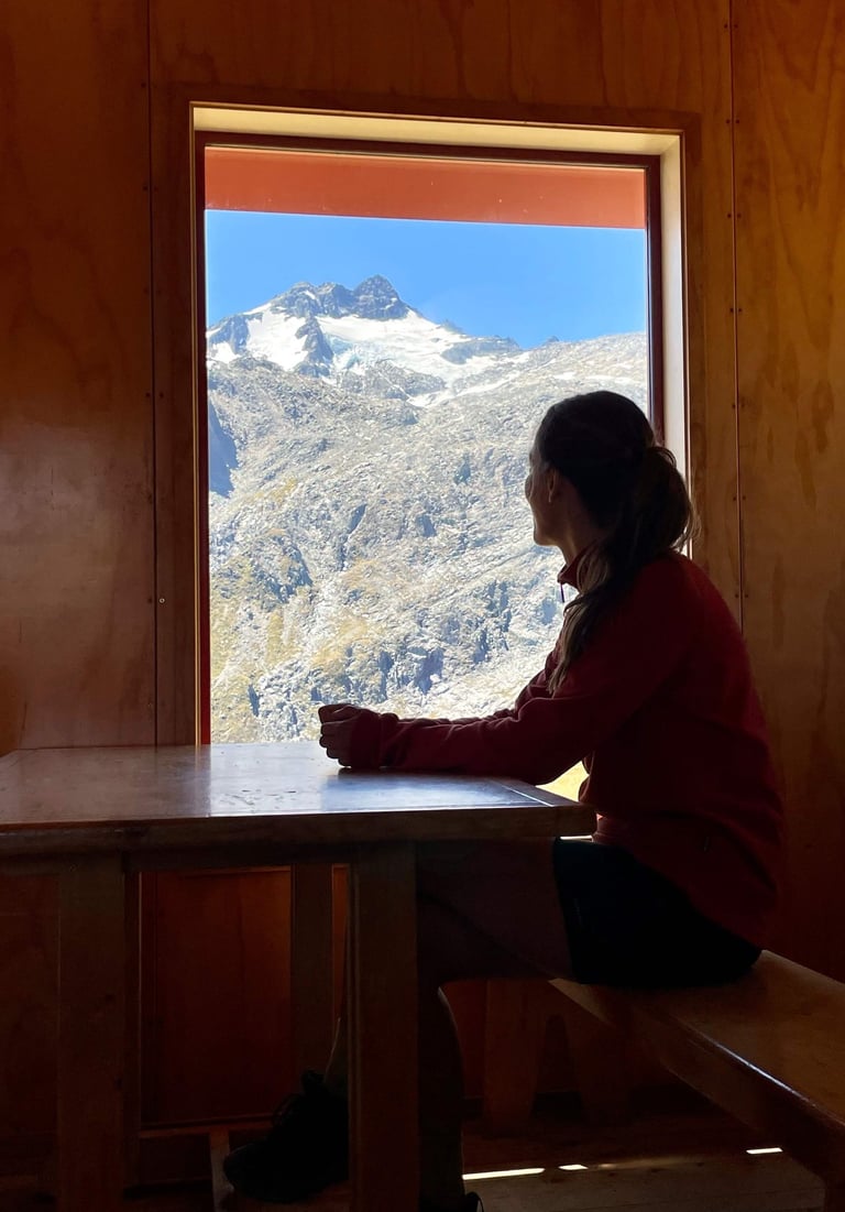 Pasar la noche en Brewster Hut