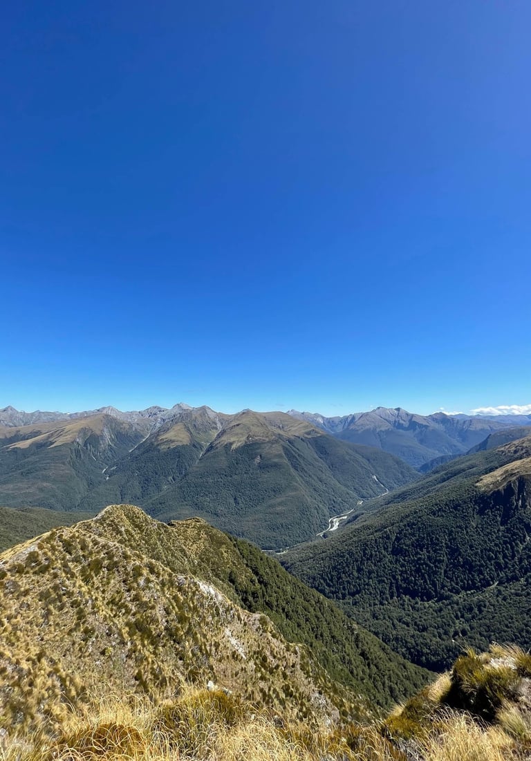 Vistas en el camino a Brewster Hut