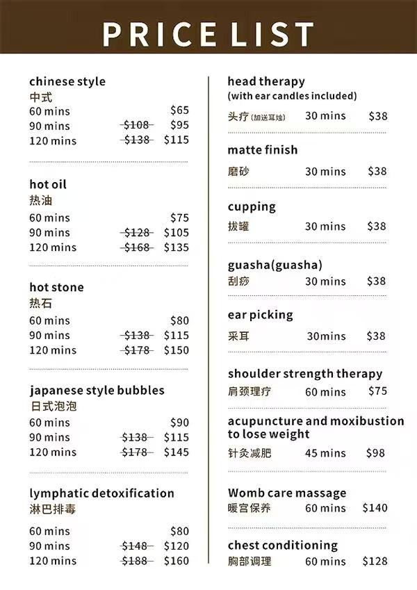 pricelist