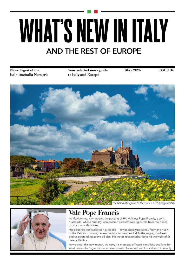 What's New In Italy May 2025 cover