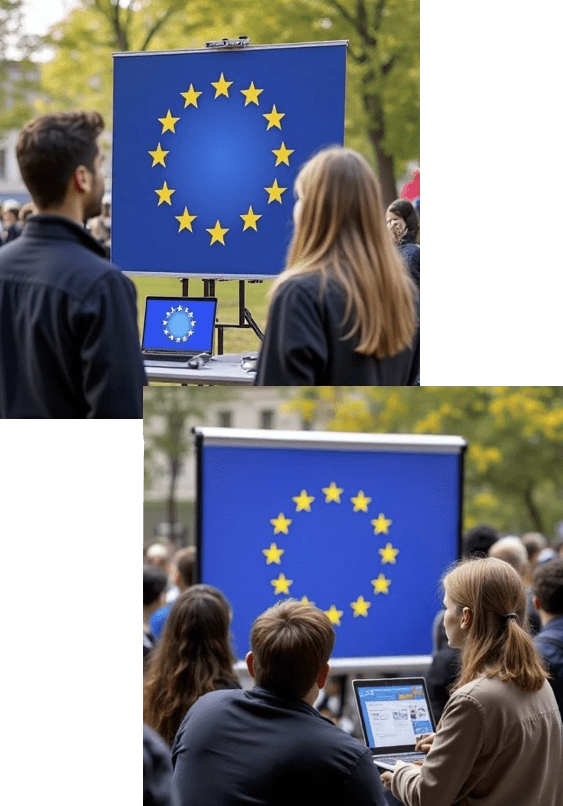 example of an imaginary stand for the European Village