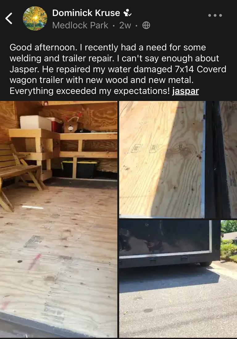 nextdoor review for jstarr fabrication