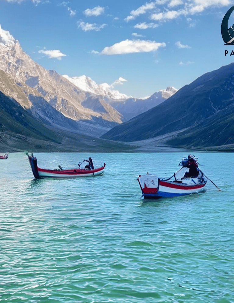 Boating on lake Saif Ul Malook Kaghan