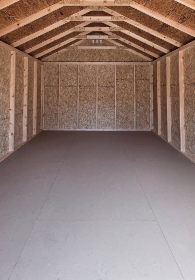 LP PROSTRUCT TREATED SHED FLOOR PANEL INSTALLED ON 2x6 PRESSURE‑TREATED JOISTS