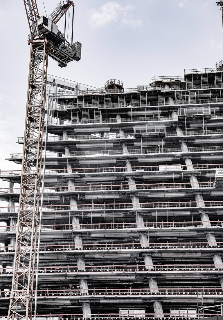 Reportage photo suivi de chantier en cours de construction