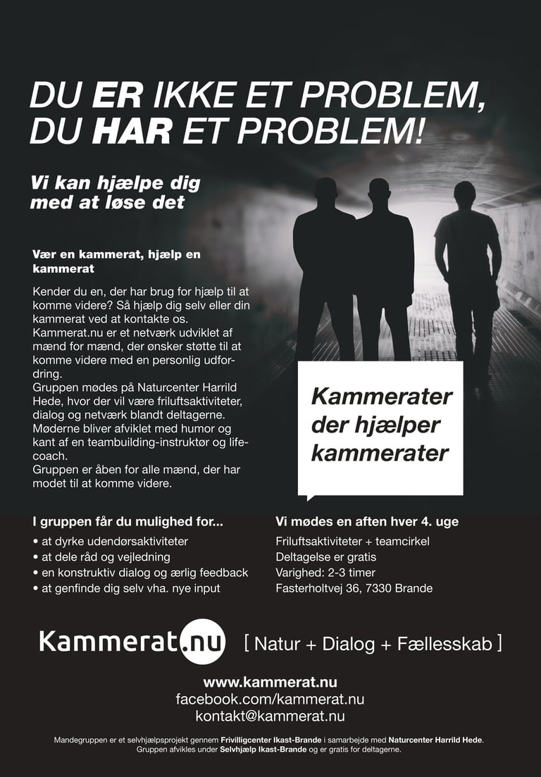 Flyer for projektet kammerat.nu