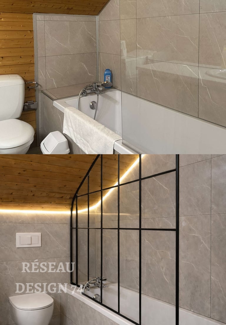 rénovation baignoire moderne travaux Vulbens