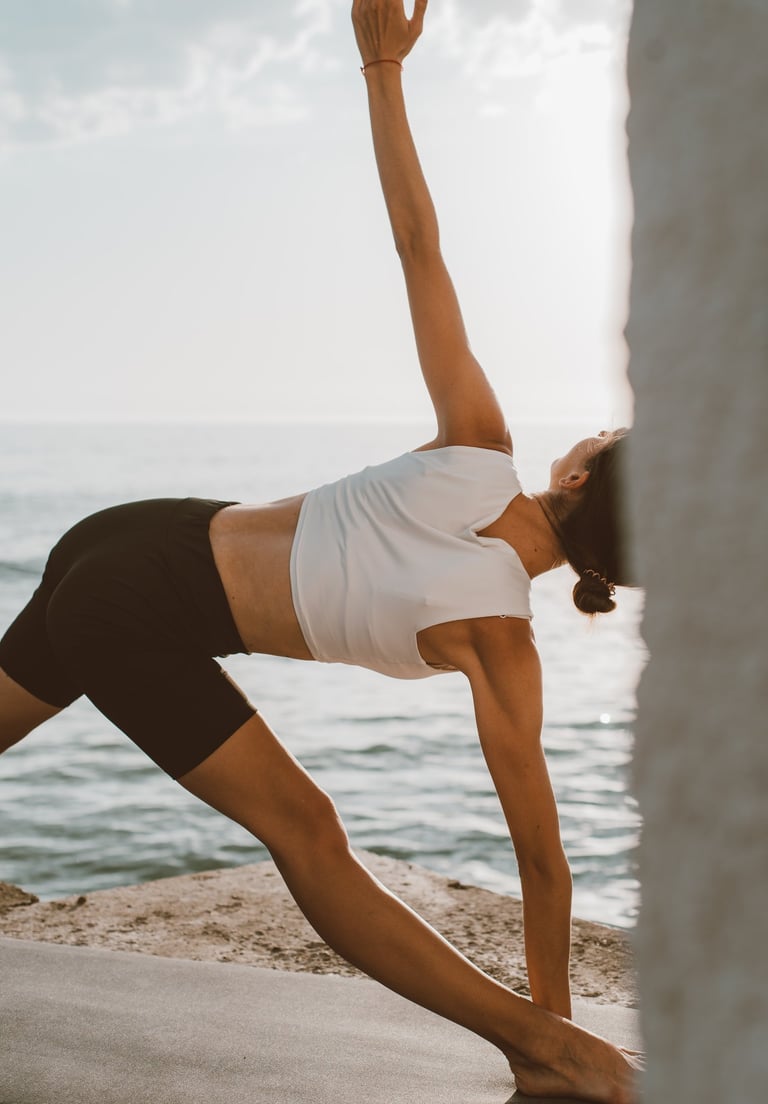 yoga by the sea in Sicily